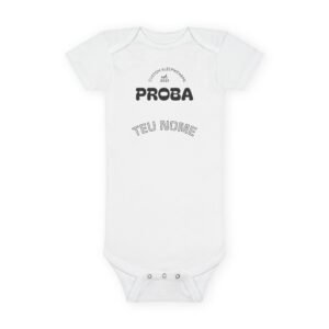 baby bodysuit “proba neno” organic cotton infant onesie — cute minimalist newborn gift