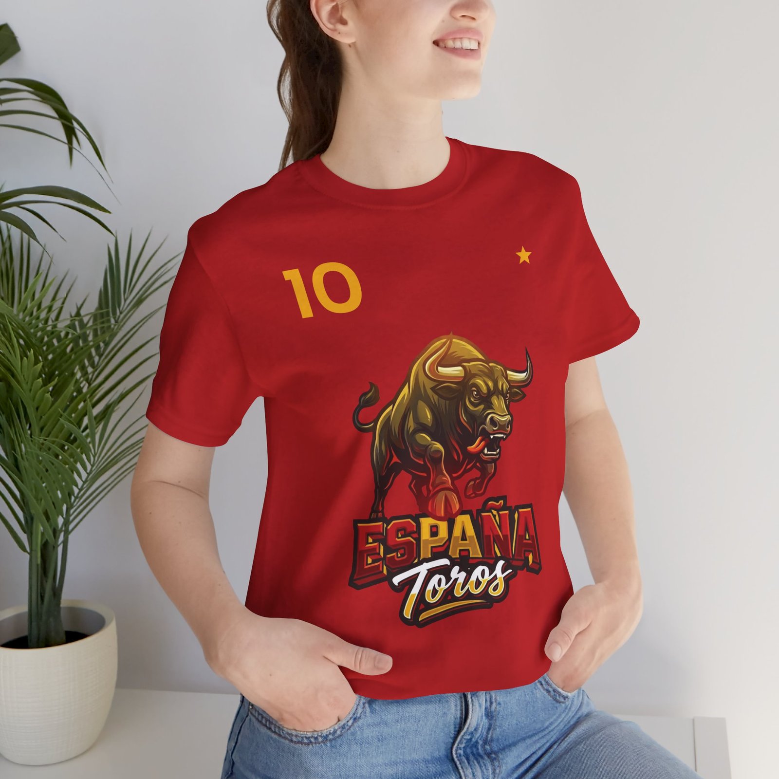 custom soccer jersey tee — "martínez 10" numbered team shirt