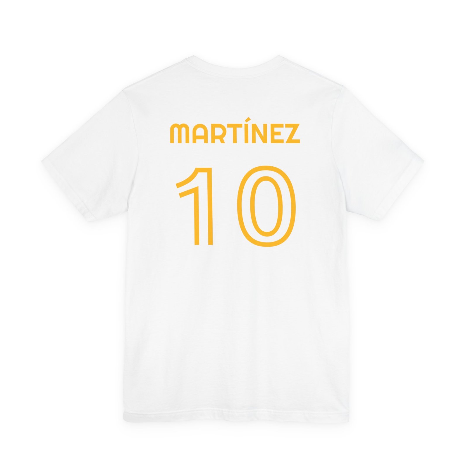 custom soccer jersey tee — "martínez 10" numbered team shirt custom soccer jersey tee — "martínez 10" numbered team shirt